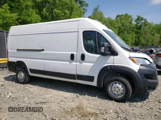 2023 Ram ProMaster Cargo with VIN 3C6LRVDG8PE565077, listed as a Copart auction lot 55407095 with 5,596 mi miles and Salvage Title. Bid and sale history available at carsss.com. Image 4.