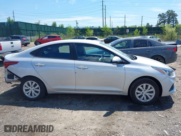 2022 Hyundai Accent SE with VIN 3KPC24A60NE179575, listed as a IAAI auction lot 42212795 with 20,761 mi miles and . Bid and sale history available at DreamBid. Image 13.