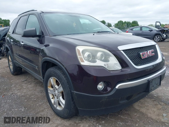 2009 GMC Acadia SLE1 with VIN 1GKER13DX9J146711, listed as a IAAI auction lot 42296910 with 144,285 mi miles and . Bid and sale history available at DreamBid. Image 1.