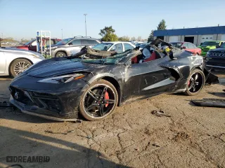 2024 Chevrolet Corvette 2LT with VIN 1G1YB3D43R5120542, listed as a Copart auction lot 76544024 with 2,959 mi miles and Non Repairable. Bid and sale history available at carsss.com. Image 1.
