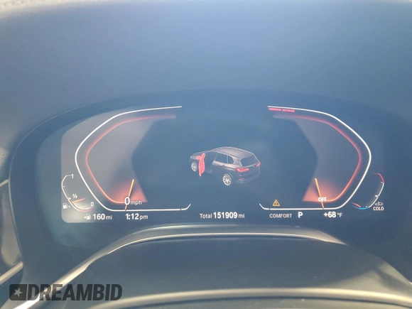 2020 BMW 7 Series 740i xDrive with VIN WBA7T4C05LGF97408, listed as a Copart auction lot 49415575 with 151,909 mi miles and Clean title. Bid and sale history available at DreamBid. Image 9.