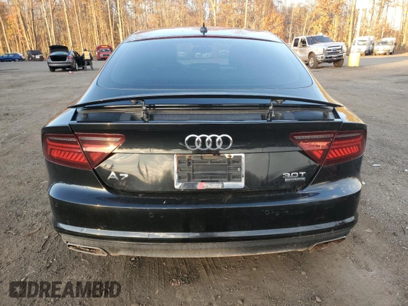 2016 Audi A7 3.0 Premium Plus with VIN WAUWGAFC4GN019156, listed as a Copart auction lot 76039163 with 155,124 mi miles. Bid and sale history available at carsss.com. Image 6.