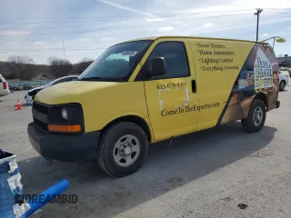 2008 Chevrolet Express Cargo z VIN 1GCFG15X381179884, wystawiony jako Copart lot #45598335 z przebiegiem 302 445 mil mil oraz Czysty tytuł • Clean title. Historia ofert i sprzedaży dostępna na DreamBid. Obrazek 1.