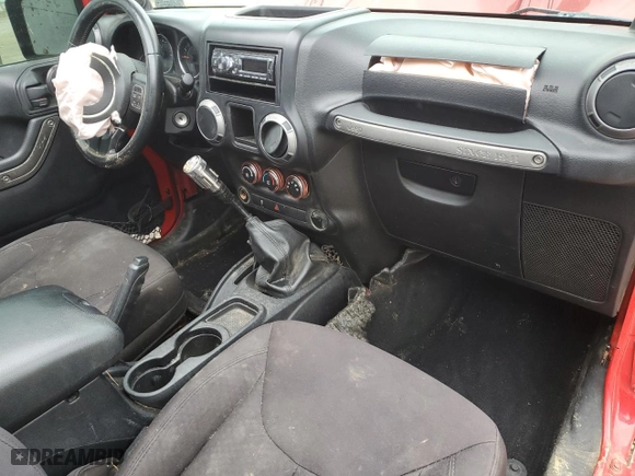 2014 Jeep Wrangler Sport with VIN 1C4AJWAG6EL117071, listed as a Copart auction lot 44582975 with 0 mi miles and Salvage Title. Bid and sale history available at carsss.com. Image 8.