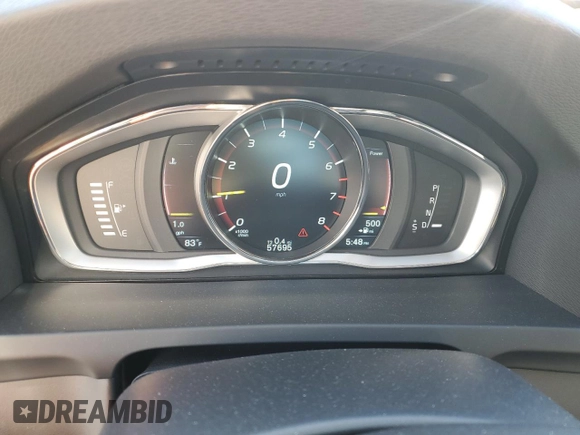 2015 Volvo S60 T5 Drive-E Premier with VIN YV140MFK4F2338462, listed as a Copart auction lot 48485665 with 57,695 mi miles and Salvage title. Bid and sale history available at DreamBid. Image 9.