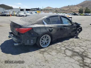 2015 Infiniti Q50 with VIN JN1BV7AP1FM352961, listed as a Copart auction lot 63330875 with 174,300 mi miles and Salvage title. Bid and sale history available at DreamBid. Image 3.