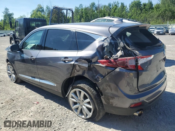 2020 Acura RDX with VIN 5J8TC2H3XLL017116, listed as a Copart auction lot 65413555 with 74,765 mi miles and Salvage title. Bid and sale history available at DreamBid. Image 2.