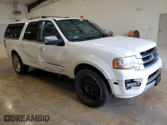 2016 Ford Expedition EL Platinum with VIN 1FMJK1LT3GEF05677, listed as a Copart auction lot 77033294 with 145,059 mi miles and Clean Title. Bid and sale history available at carsss.com. Image 4.