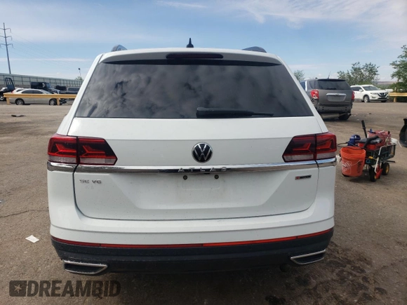 2021 Volkswagen Atlas SE with VIN 1V2HR2CA4MC583846, listed as a Copart auction lot 56176645 with 75,026 mi miles and Salvage title. Bid and sale history available at DreamBid. Image 6.