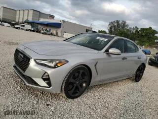 2019 Genesis G70 2.0T Advanced with VIN KMTG44LAXKU026617, listed as a Copart auction lot 46093485 with 46,305 mi miles and Salvage Title. Bid and sale history available at carsss.com. Image 1.