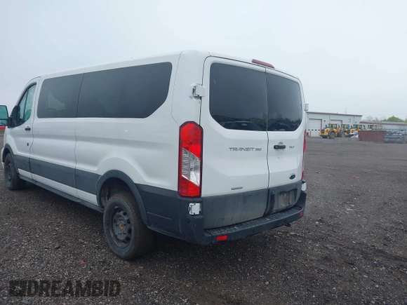 2023 Ford Transit Passenger XL with VIN 1FBAX2YG1PKA92302, listed as a IAAI auction lot 42187709 with 76,445 mi miles. Bid and sale history available at carsss.com. Image 3.