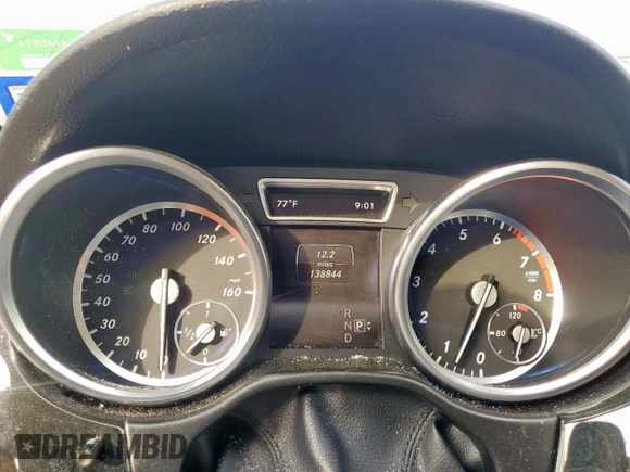 2015 Mercedes-Benz M 350 with VIN 4JGDA5JB1FA549118, listed as a Copart auction lot 56666645 with 138,844 mi miles and Salvage title. Bid and sale history available at DreamBid. Image 9.