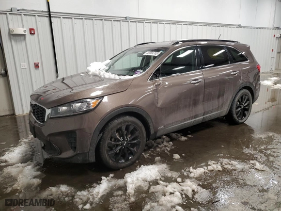 2019 Kia Sorento LX V6 with VIN 5XYPGDA54KG589644, listed as a Copart auction lot 45004745 with 65,878 mi miles and Salvage Title. Bid and sale history available at carsss.com. Image 1.