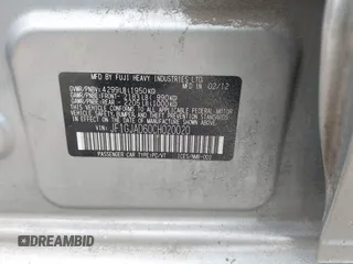 2012 Subaru Impreza Premium с VIN JF1GJAD60CH020020, выставлен на аукционе IAAI как лот 42444605 с пробегом 149 189 миль миль и . История ставок и продаж доступна на DreamBid. Изображение 9.