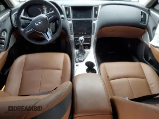2024 Infiniti Q50 Luxe with VIN JN1EV7BP5RM601570, listed as a Copart auction lot 47571985 with 7,019 mi miles and Salvage title. Bid and sale history available at DreamBid. Image 8.