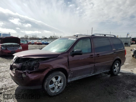 2007 Chevrolet Uplander 3LT with VIN 1GNDV33107D113238, listed as a Copart auction lot 51501155 with 151,452 mi miles and Salvage Title. Bid and sale history available at DreamBid. Image 1.