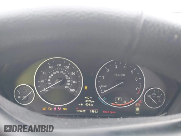 2014 BMW 3 Series 328i xDrive with VIN WBA3B5G52ENS09642, listed as a IAAI auction lot 41703927 with 109,402 mi miles and . Bid and sale history available at DreamBid. Image 7.