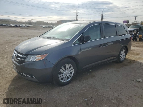 2016 Honda Odyssey LX with VIN 5FNRL5H28GB119525, listed as a Copart auction lot 50914835 with 87,210 mi miles and Salvage Title. Bid and sale history available at DreamBid. Image 1.