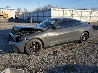 2022 BMW M4 Competition xDrive with VIN WBS43AZ00NCK01848, listed as a Copart auction lot 84823524 with 0 mi miles and Salvage Title. Bid and sale history available at carsss.com. Image 1.