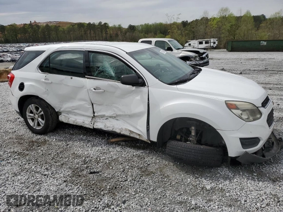 2016 Chevrolet Equinox LS with VIN 2GNFLEEK7G6105779, listed as a Copart auction lot 51219985 with 153,092 mi miles and Salvage Title. Bid and sale history available at DreamBid. Image 4.
