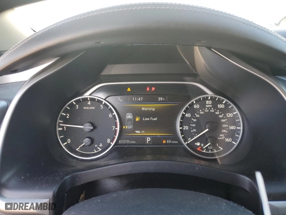 2022 Nissan Murano S with VIN 5N1AZ2AS6NC119100, listed as a Copart auction lot 86615944 with 61,319 mi miles and Salvage Title. Bid and sale history available at carsss.com. Image 9.