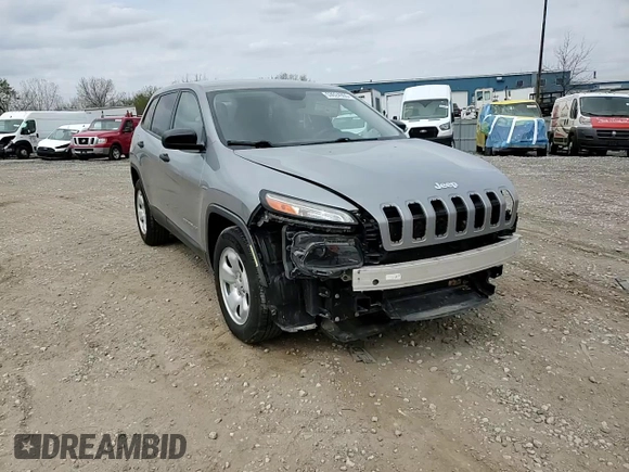 2015 Jeep Cherokee Sport with VIN 1C4PJMAB1FW593571, listed as a Copart auction lot 53024905 with 83,299 mi miles and Salvage title. Bid and sale history available at DreamBid. Image 12.