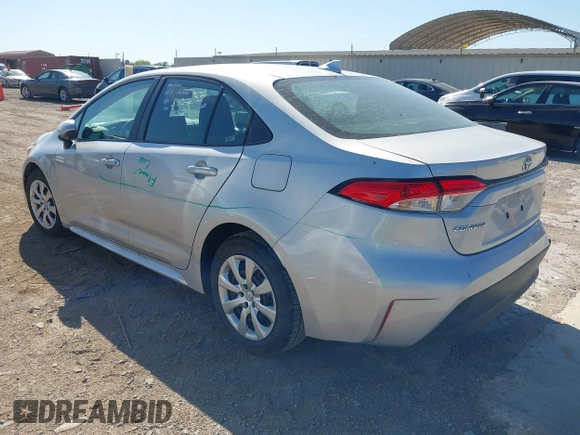 2024 Toyota Corolla LE with VIN 5YFB4MDEXRP160075, listed as a IAAI auction lot 41977939 with 20,049 mi miles. Bid and sale history available at carsss.com. Image 3.