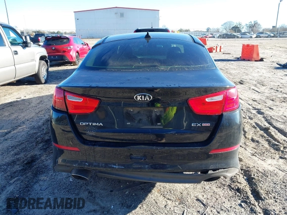 2015 Kia Optima EX with VIN 5XXGN4A74FG408253, listed as a IAAI auction lot 41336799 with 126,041 mi miles. Bid and sale history available at carsss.com. Image 16.
