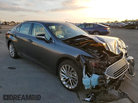 2022 Lexus ES 300h Luxury with VIN 58AEA1C19NU025089, listed as a Copart auction lot 80457754 with 28,552 mi miles and Salvage title. Bid and sale history available at DreamBid. Image 4.