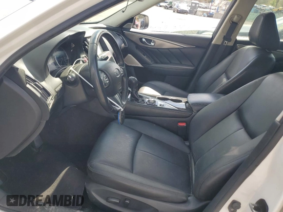 2017 Infiniti Q50 Signature Edition with VIN JN1EV7AP0HM737380, listed as a Copart auction lot 47157975 with 123,113 mi miles and Salvage Title. Bid and sale history available at DreamBid. Image 7.