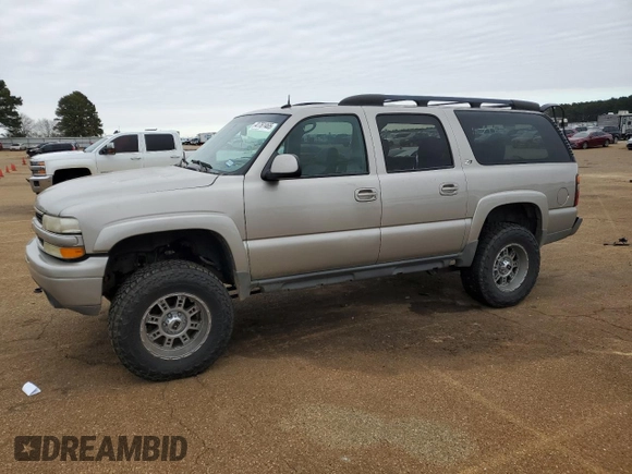 2004 Chevrolet Suburban Z71 with VIN 3GNFK16ZX4G126102, listed as a Copart auction lot 41761465 with 0 mi miles and Salvage Title. Bid and sale history available at carsss.com. Image 1.