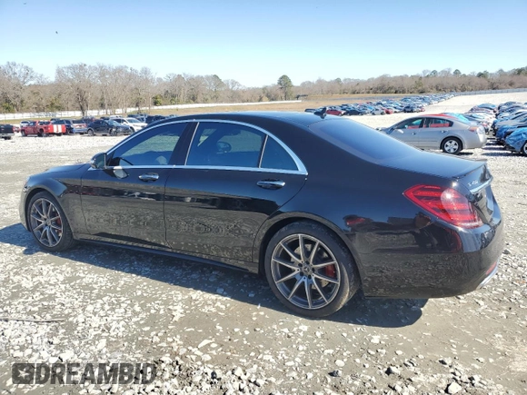 2020 Mercedes-Benz S with VIN W1KUG6GB1LA529033, listed as a Copart auction lot 41689754 with 21,612 mi miles and . Bid and sale history available at DreamBid. Image 2.