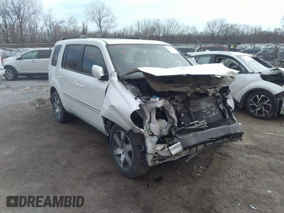 2015 Honda Pilot Touring with VIN 5FNYF4H9XFB047607, listed as a IAAI auction lot 41781534 with 157,252 mi miles. Bid and sale history available at carsss.com. Image 1.