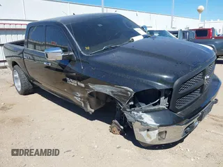 2018 Ram 1500 Lone Star Silver with VIN 1C6RR6LT1JS200095, listed as a IAAI auction lot 41842896 with 99,406 mi miles and . Bid and sale history available at DreamBid. Image 1.