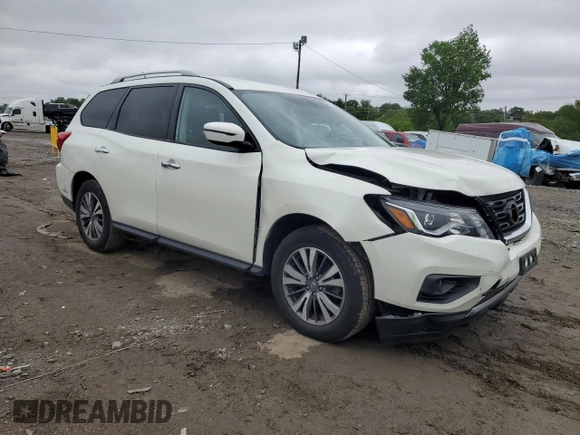 2018 Nissan Pathfinder SV with VIN 5N1DR2MM9JC606201, listed as a Copart auction lot 57344915 with 112,299 mi miles and Salvage title. Bid and sale history available at DreamBid. Image 4.
