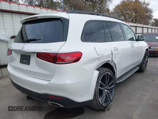 2021 Mercedes-Benz GLS 580 with VIN 4JGFF8GEXMA445382, listed as a IAAI auction lot 40991874 with 51,955 mi miles and . Bid and sale history available at DreamBid. Image 4.
