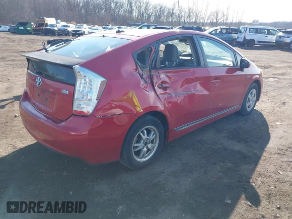 2010 Toyota Prius II with VIN JTDKN3DU2A1304483, listed as a IAAI auction lot 41650525 with 139,287 mi miles. Bid and sale history available at carsss.com. Image 4.
