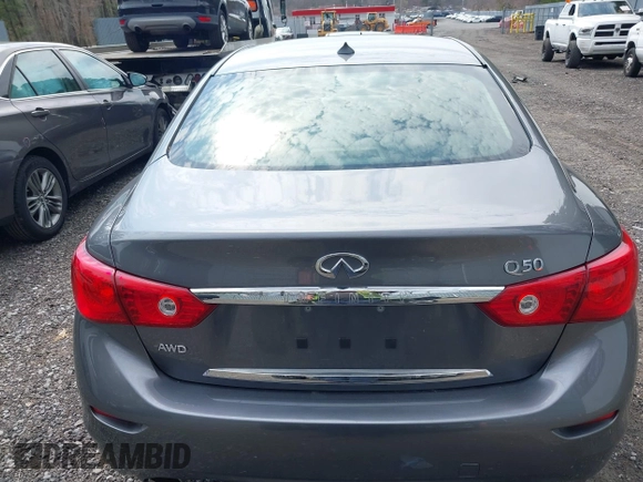 2015 Infiniti Q50 Premium with VIN JN1BV7AR8FM417774, listed as a IAAI auction lot 41909847 with 39,377 mi miles. Bid and sale history available at carsss.com. Image 16.