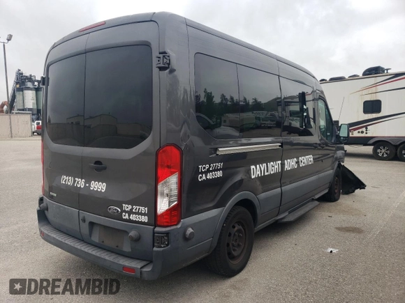2016 Ford Transit XL with VIN 1FBAX2CG6GKA01273, listed as a Copart auction lot 53082045 with 95,631 mi miles and Salvage title. Bid and sale history available at DreamBid. Image 3.