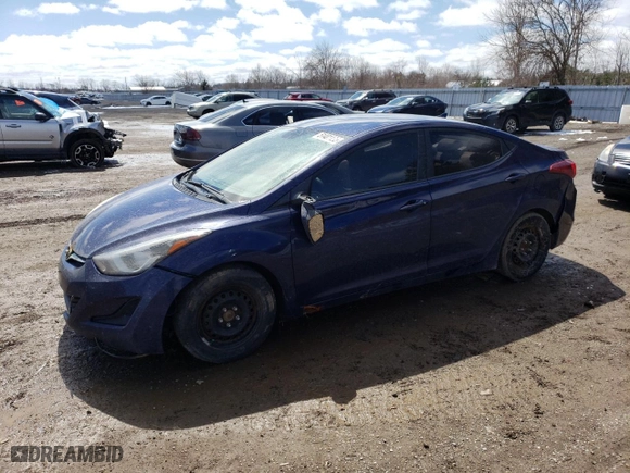 2014 Hyundai Elantra Limited with VIN 5NPDH4AE0EH494835, listed as a Copart auction lot 51401135 with 263,548 mi miles and Clean Title. Bid and sale history available at carsss.com. Image 1.