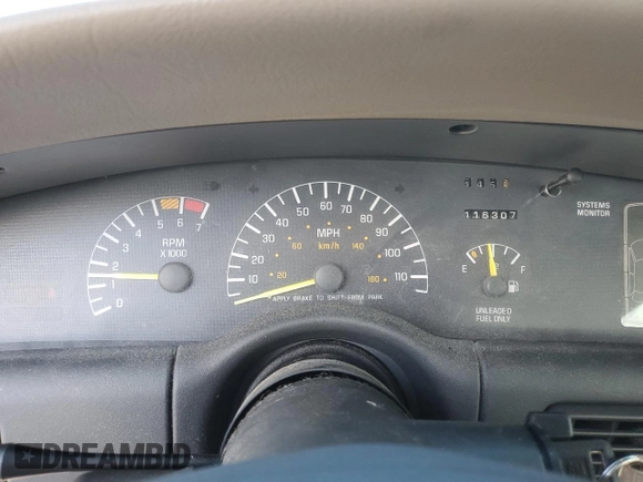 1997 Pontiac Bonneville SE z VIN 1G2HX52K7VH211607, wystawiony jako Copart lot #73705454 z przebiegiem 116 307 mil mil oraz Szkoda całkowita • Salvage title. Historia ofert i sprzedaży dostępna na DreamBid. Obrazek 9.