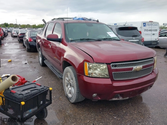 2008 Chevrolet Avalanche LT w/3LT with VIN 3GNEC12008G113297, listed as a IAAI auction lot 41849301 with 249,827 mi miles. Bid and sale history available at carsss.com. Image 1.