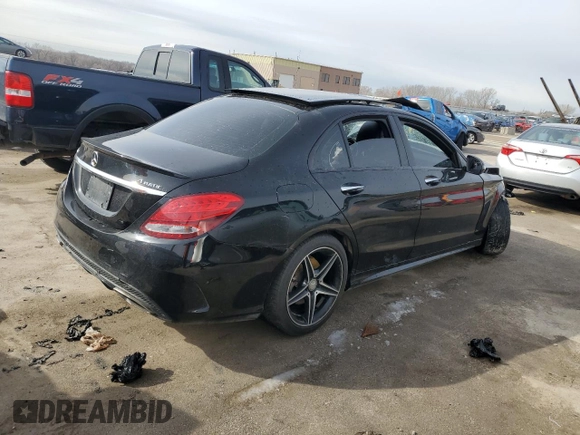 2016 Mercedes-Benz C 300 Luxury with VIN 55SWF4KB1GU123282, listed as a Copart auction lot 48030355 with 120,667 mi miles and Salvage title. Bid and sale history available at DreamBid. Image 3.