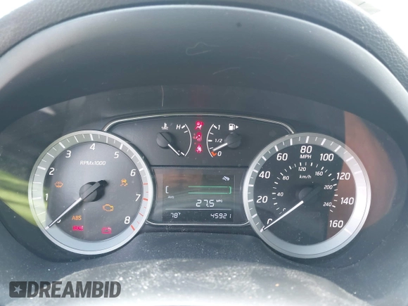 2014 Nissan Sentra SV with VIN 3N1AB7AP4EY324071, listed as a IAAI auction lot 42592981 with 45,921 mi miles and . Bid and sale history available at DreamBid. Image 7.
