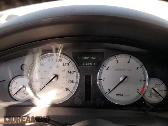 2007 Chrysler 300 C SRT8 with VIN 2C3LA73W37H660112, listed as a Copart auction lot 72966724 with 116,341 mi miles and Salvage Title. Bid and sale history available at carsss.com. Image 9.