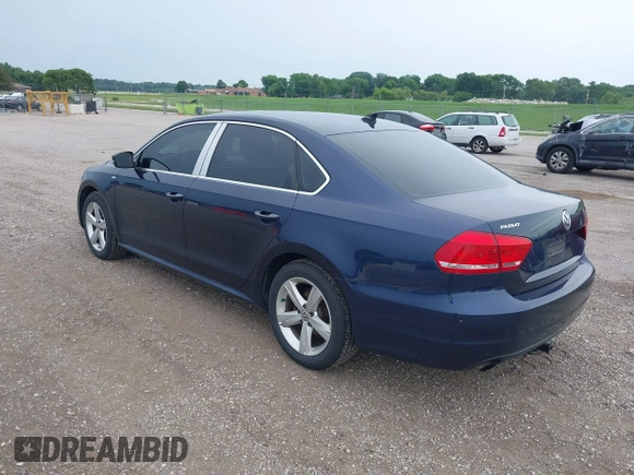 2014 Volkswagen Passat Wolfsburg Edition with VIN 1VWAT7A35EC044446, listed as a IAAI auction lot 42558007 with 165,285 mi miles and . Bid and sale history available at DreamBid. Image 3.