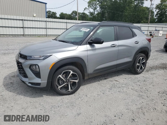 2023 Chevrolet TrailBlazer RS with VIN KL79MUSL9PB170606, listed as a Copart auction lot 56814854 with 16,452 mi miles and Salvage Title. Bid and sale history available at DreamBid. Image 1.
