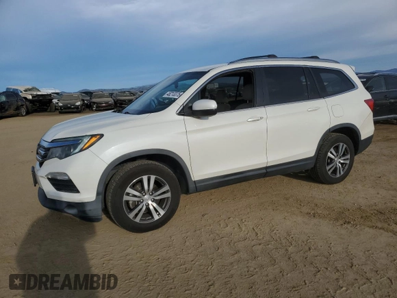 2017 Honda Pilot EX with VIN 5FNYF6H38HB031383, listed as a Copart auction lot 45213375 with 91,290 mi miles and Salvage Title. Bid and sale history available at DreamBid. Image 1.