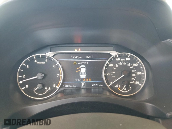 2025 Nissan Altima SV with VIN 1N4BL4DV4SN301413, listed as a Copart auction lot 54046575 with 12,866 mi miles and Clean Title. Bid and sale history available at DreamBid. Image 9.