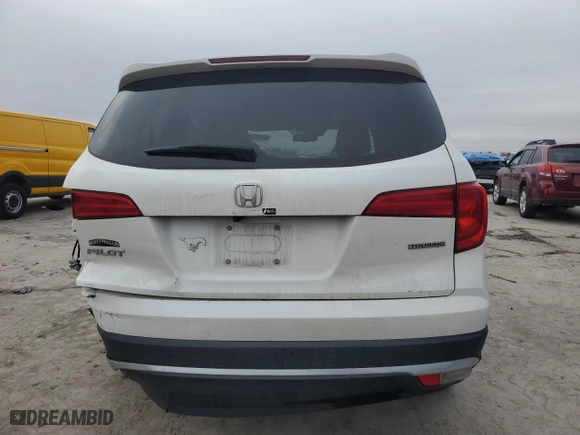 2017 Honda Pilot Touring with VIN 5FNYF5H97HB047668, listed as a Copart auction lot 46139285 with 54,928 mi miles and Salvage Title. Bid and sale history available at carsss.com. Image 6.